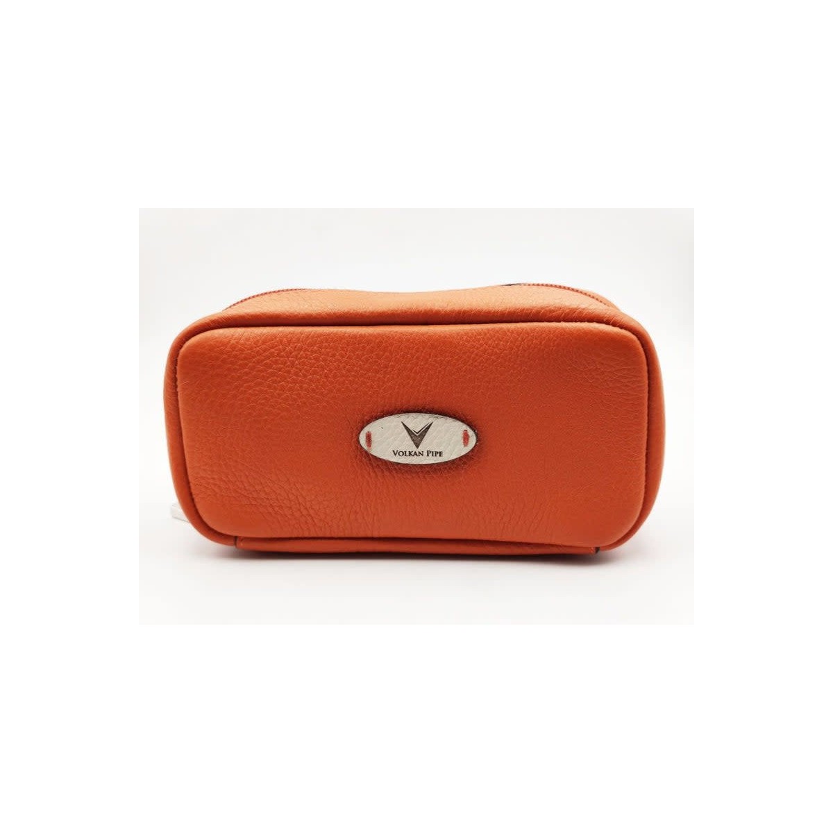 VOLKAN LEATHER PIPE BAG ORANGE / MARRON — Rhein 1905
