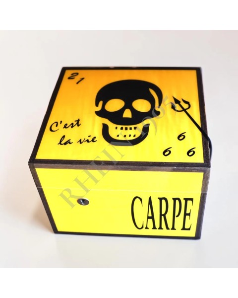 ELIE BLEU "VANITÉS" ROBUSTO JAUNE D'OR SKULL NOIR — Rhein 1905