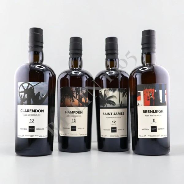 COLLECTION RHUM ALEX WEBB EDITION - BENLEIGH 8YRS & CLARENDON 10YRS & SAINT JAMES 12YRS & HAMPDEN 13YRS — Rhein 1905