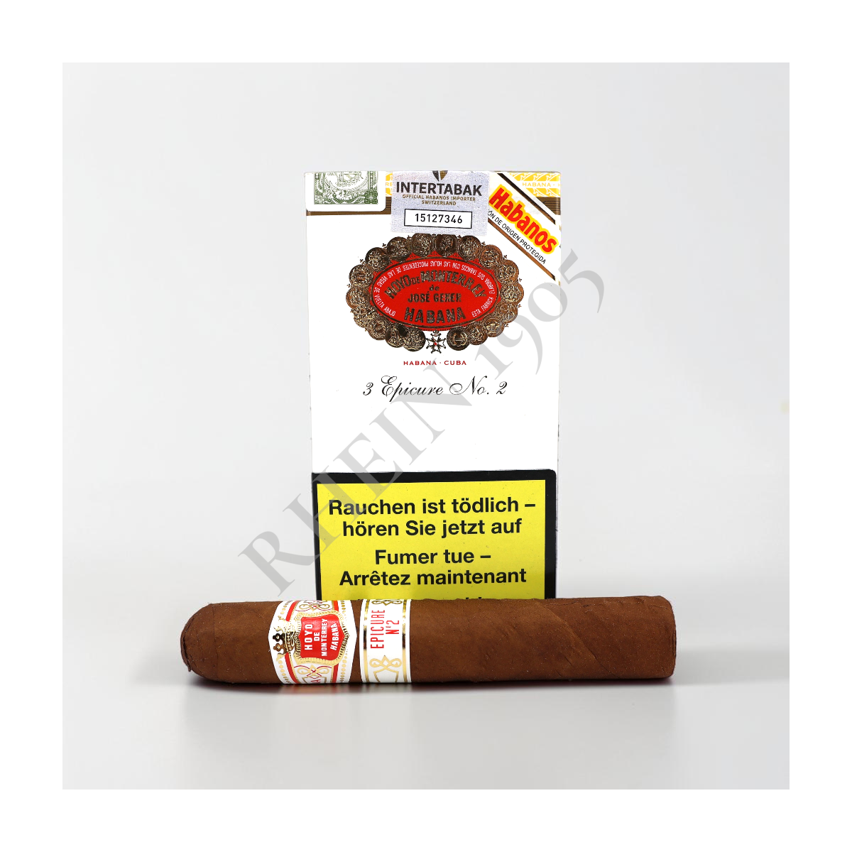 HOYO DE MONTERREY EPICURE 2 TUBOS CARDBOX /3 — Rhein 1905