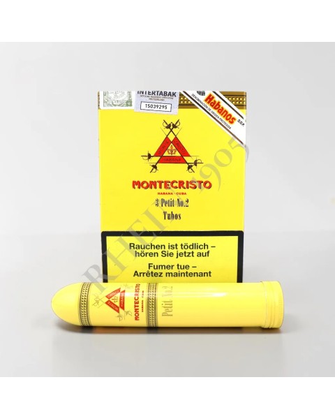 MONTECRISTO PETIT  N°2 TUBOS CARDBOX /3 — Rhein 1905