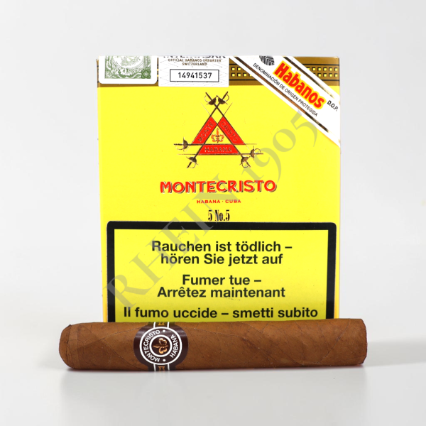 MONTECRISTO N5 CARDBOX /5 — Rhein 1905