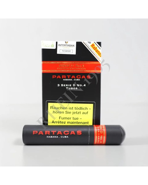 PARTAGAS SÉRIE D4 TUBOS CARDBOX /3 — Rhein 1905