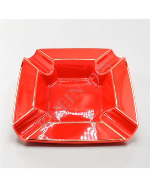 TYCOON CIGAR ASHTRAY II ECKIG RED — Rhein 1905