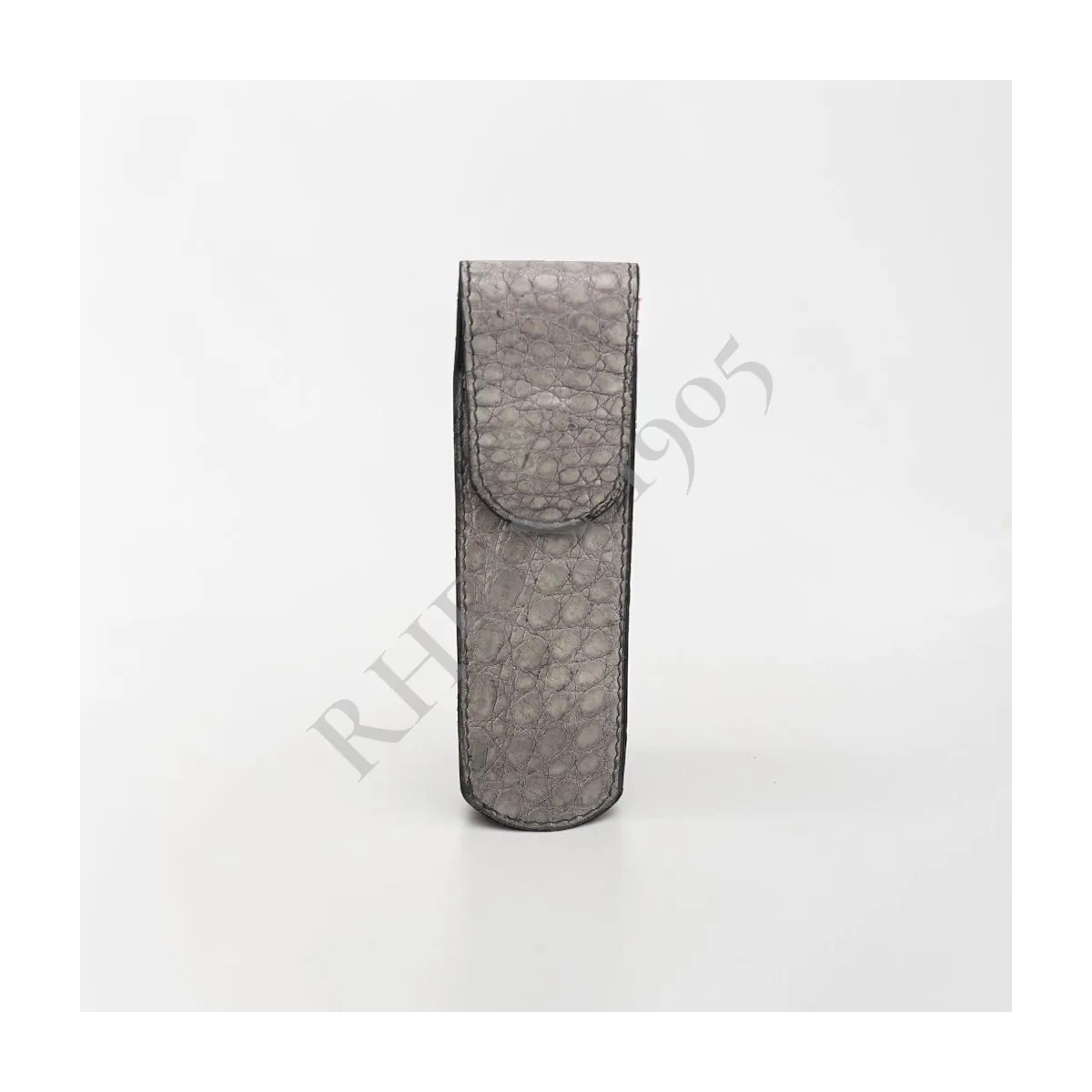 RHEIN LEATHER ETUI A STYLO CROCODILE — Rhein 1905