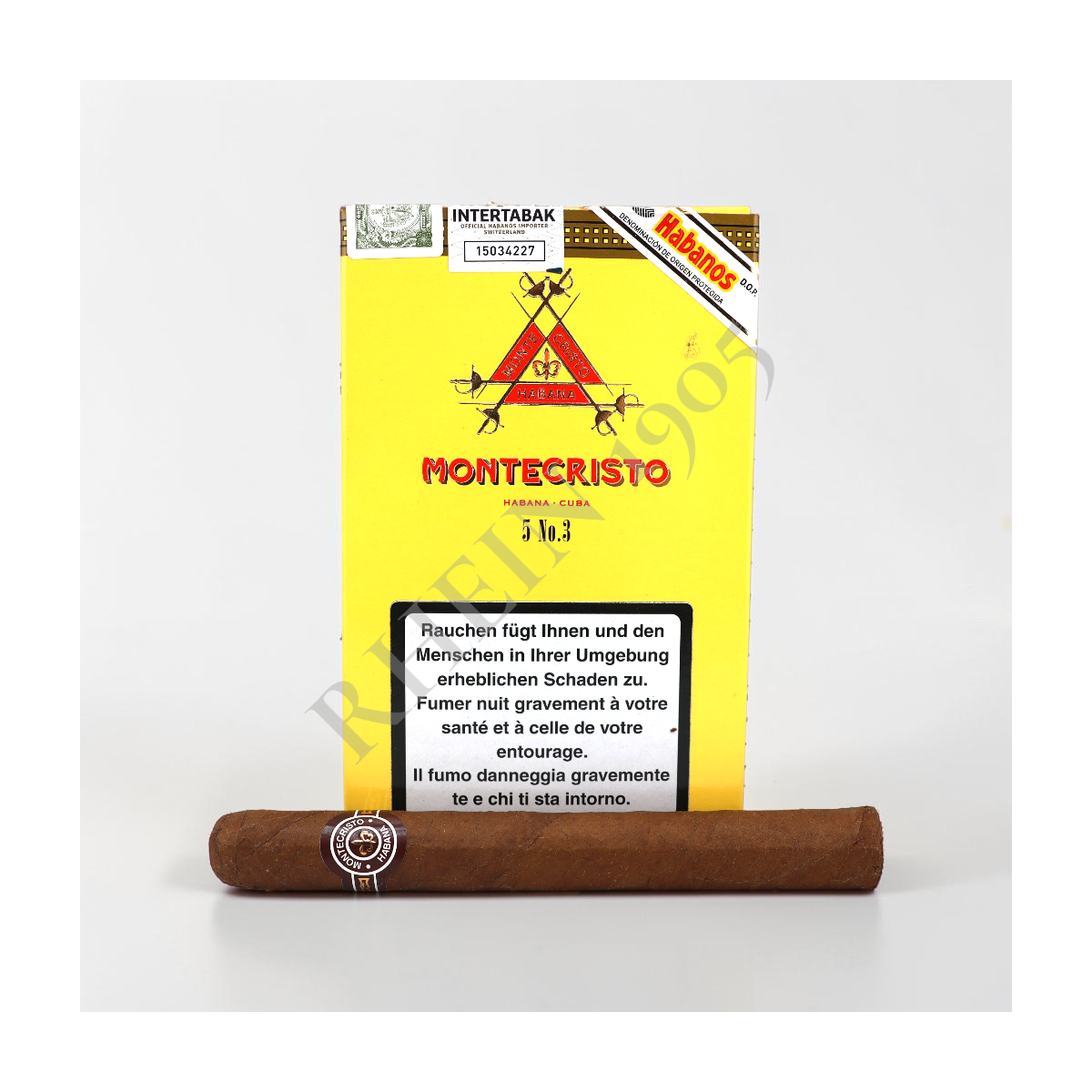 MONTECRISTO N3 CARDBOX /5 — Rhein 1905