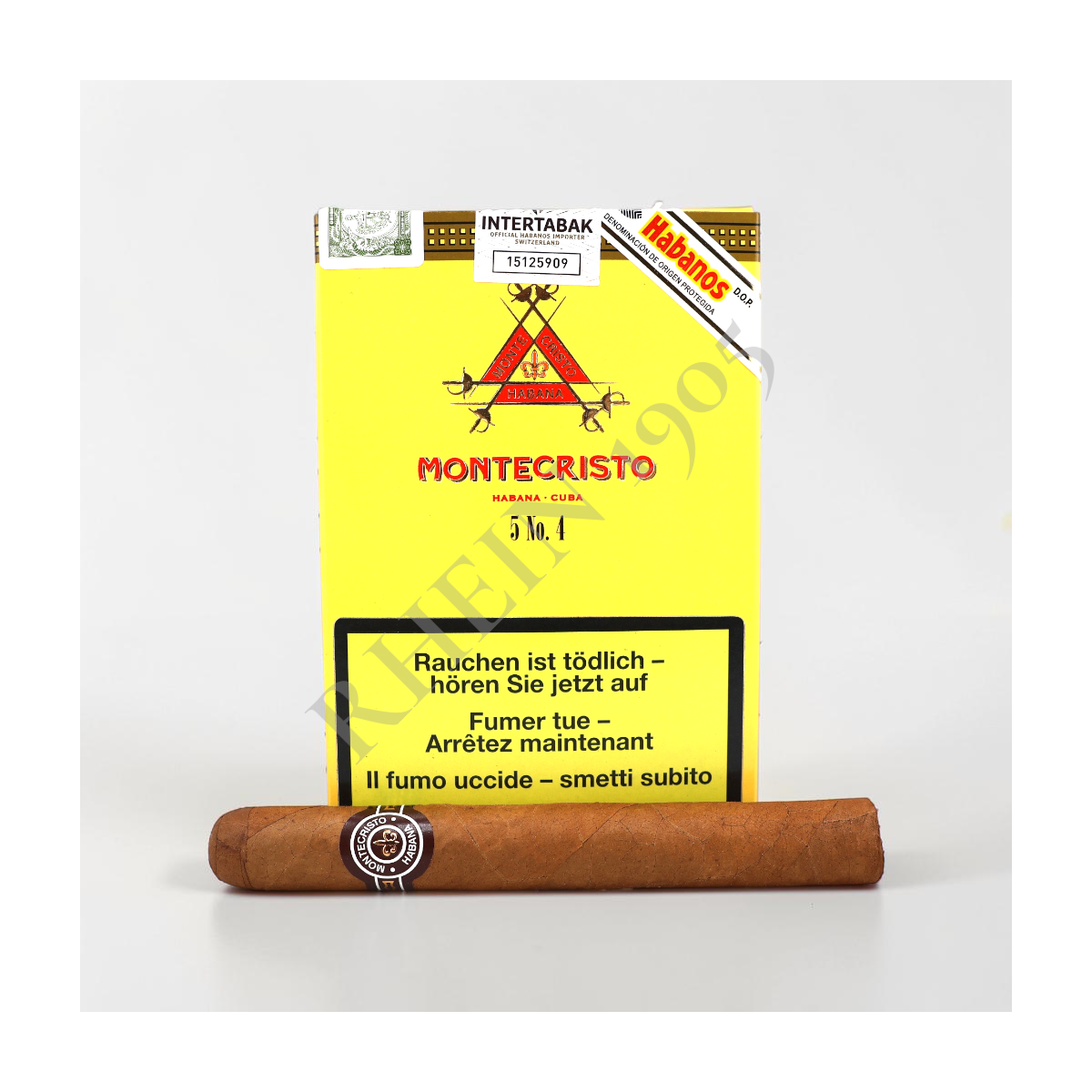 MONTECRISTO N4 CARDBOX /5 — Rhein 1905