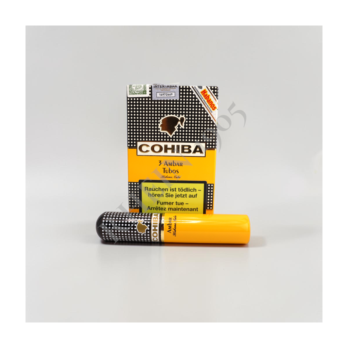 COHIBA AMBAR TUBOS CARDBOX /3 — Rhein 1905