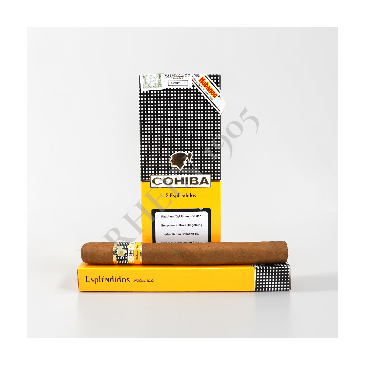 COHIBA ESPLENDIDOS  CARDBOX/3 — Rhein 1905