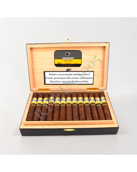 COHIBA MADURO 5 SECRETOS - FULL BOX 25'S — Rhein 1905