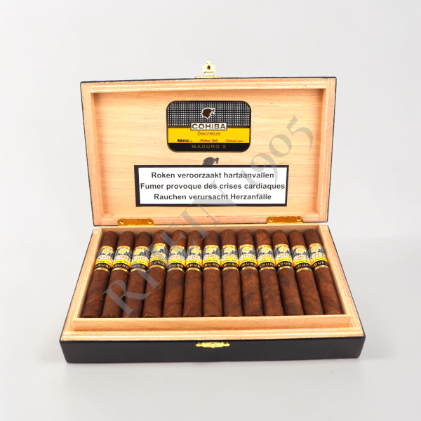 COHIBA MADURO 5 SECRETOS - FULL BOX 25'S — Rhein 1905