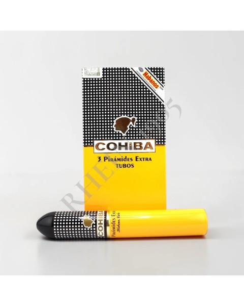 COHIBA PIRAMIDES EXTRA TUBOS CARDBOX/3 — Rhein 1905