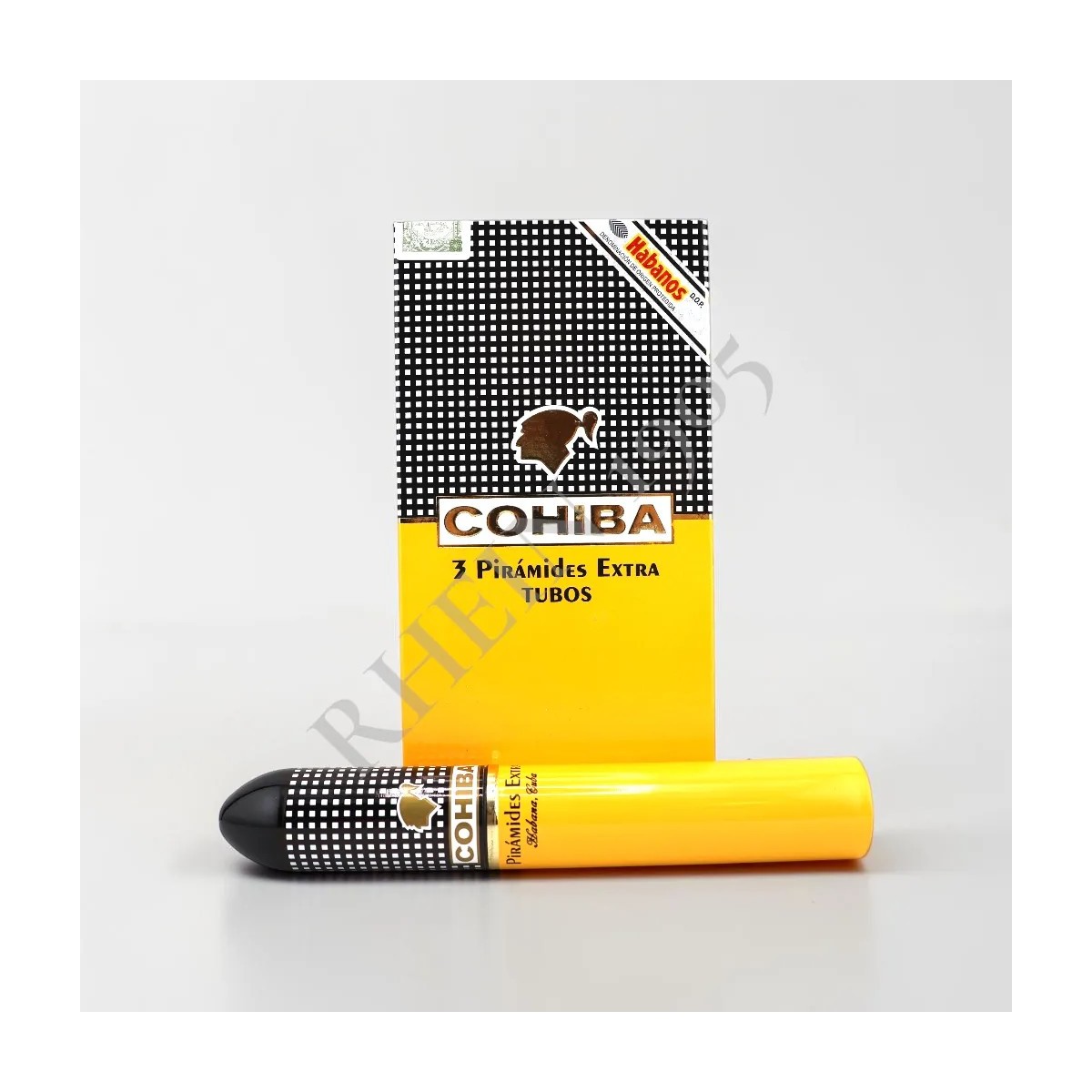 COHIBA PIRAMIDES EXTRA TUBOS CARDBOX/3 — Rhein 1905