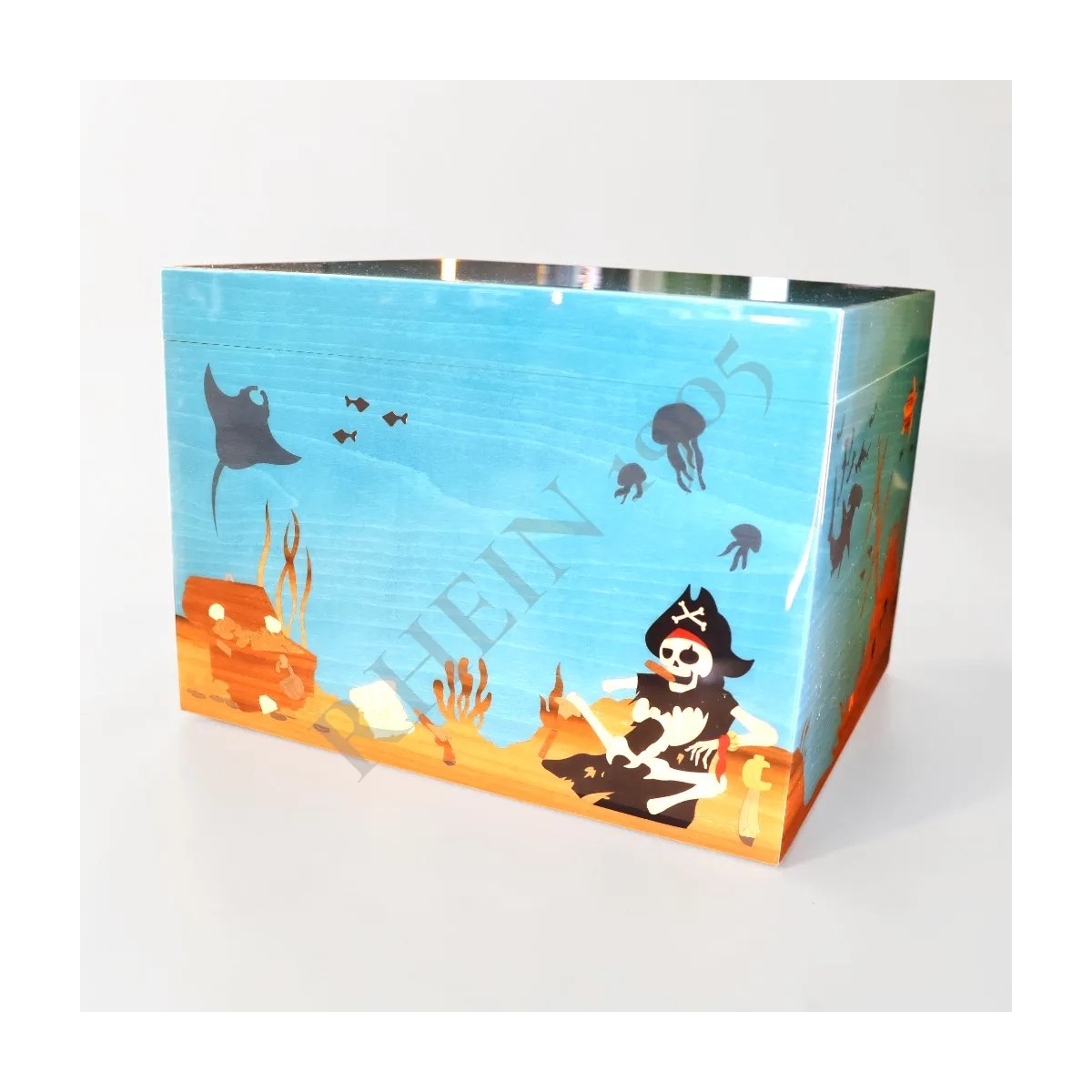 ELIE BLEU HUMIDOR AQUARIUM 110 CIGARS NUMBER 14/188 — Rhein 1905