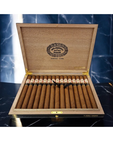 HOYO DE MONTERREY DOUBLE CORONA GRAN RESERVA FULL BOX 15'S — Rhein 1905