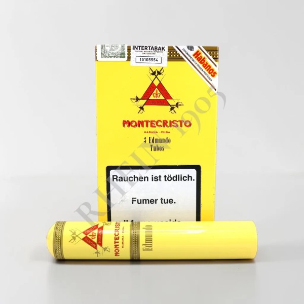 MONTECRISTO EDMUNDO TUBOS CARD BOX 3 — Rhein 1905
