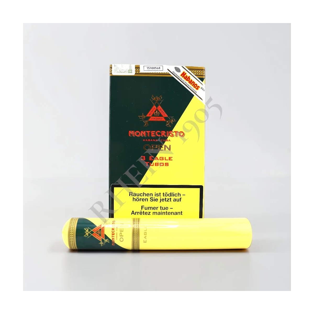 MONTECRISTO OPEN EAGLE TUBOS CARDBOX/3 — Rhein 1905