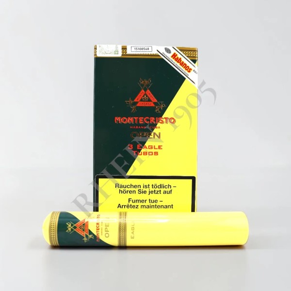 MONTECRISTO OPEN EAGLE TUBOS CARDBOX/3 — Rhein 1905