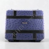 RHEIN CIGAR CASE 50-80 OSTRICH LEATHER BLUE PRUPLE — Rhein 1905
