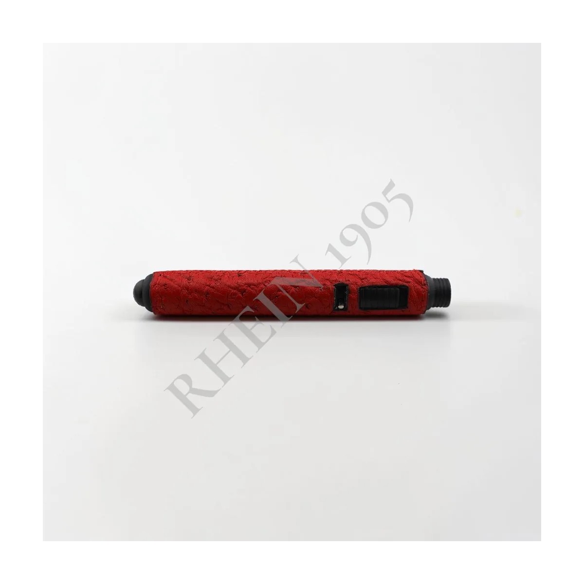 RHEIN LIGHTER WITH CROCODILE LEATHER RED — Rhein 1905