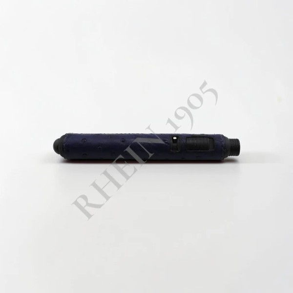 RHEIN LIGHTER WITH OSTRICH LEATHER BLUE — Rhein 1905