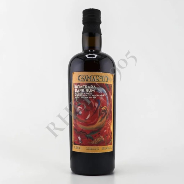 SAMAROLI DEMERARA DARK DIAMOND RHUM 2003/2022 19 ANS SINGLE CASK 40 — Rhein 1905